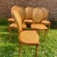 Set of 6 Louis XVI style cane medallion chairs