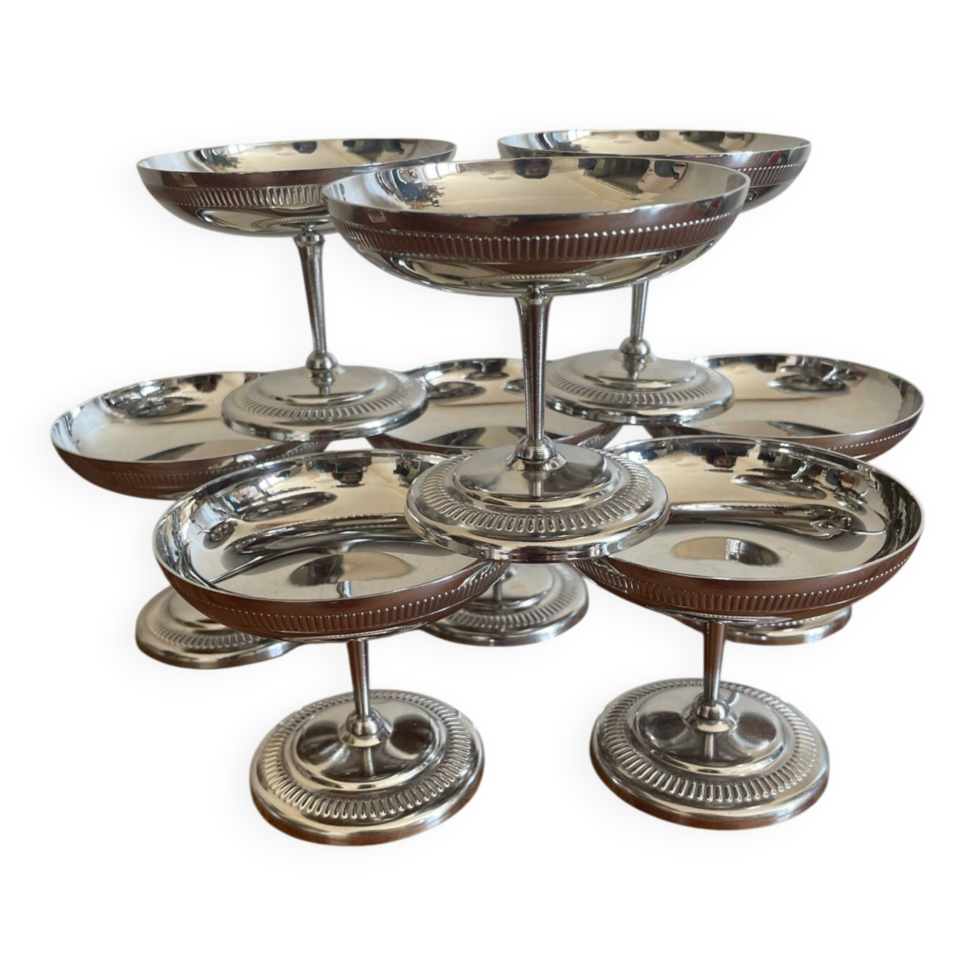 Art Deco ice cream bowls