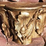 Gilded carved wooden capital, 18th century.