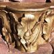 Gilded carved wooden capital, 18th century.
