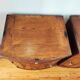Pair of oak art deco bedside tables