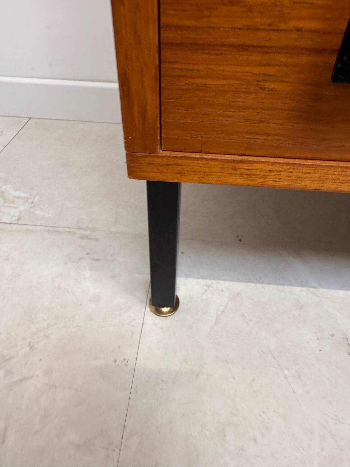 Modernist teak chest of drawers