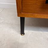 Modernist teak chest of drawers