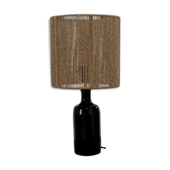 Sandstone lamp and jute string