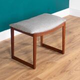 Tabouret danois du milieu du siècle, coiffeuse, tabouret de pied