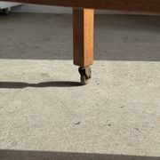 Wooden rolling trolley with removable top H66 75x35