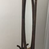 Vintage rattan standing mirror 176x55cm