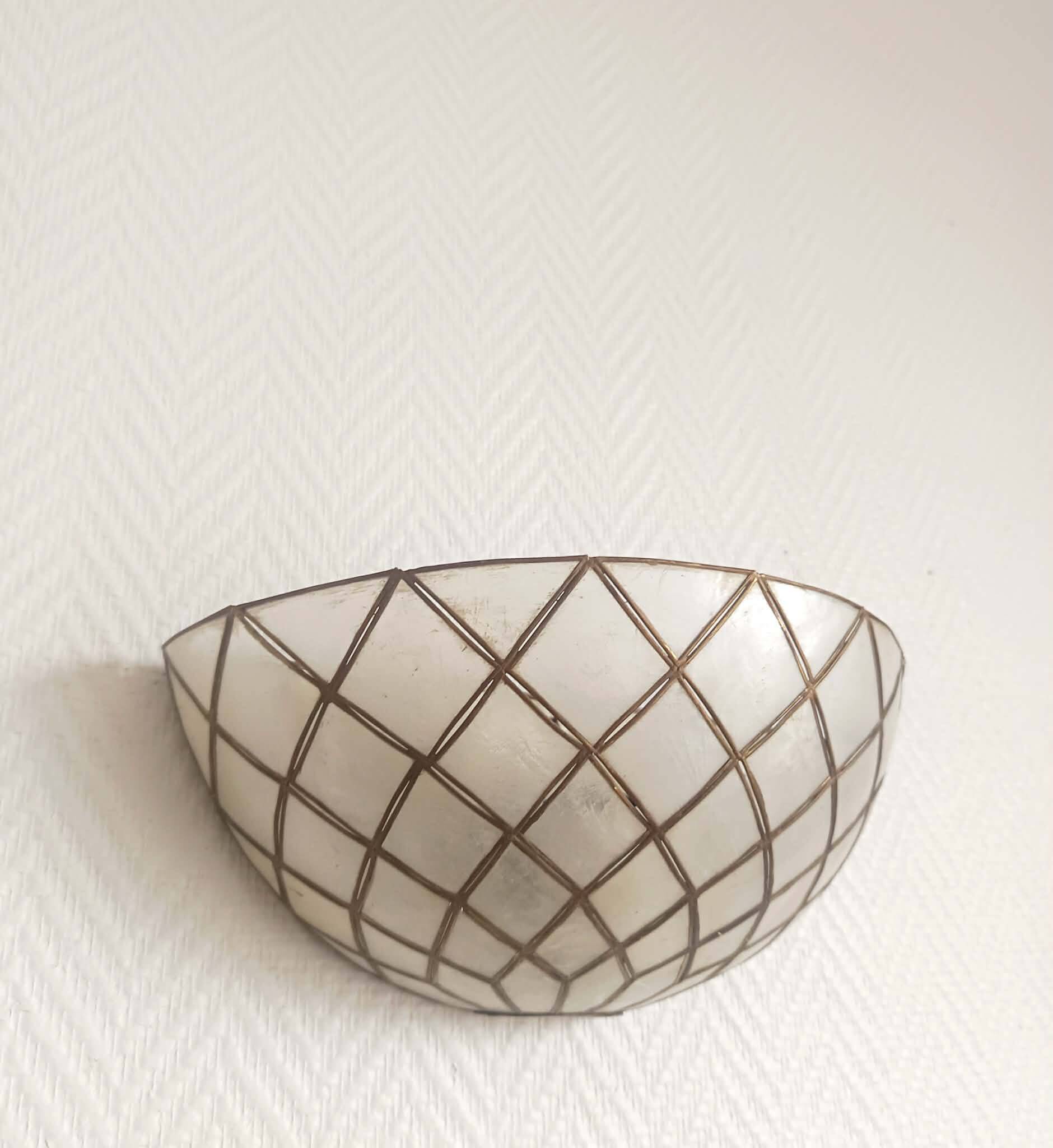 Art Deco mother-of-pearl wall light