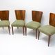 Art Deco dining chairs H-214 by Jindrich Halabala for ÚP Závody, 1950´s