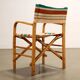 Vintage folding chair from the 1950s-60s in beech and fabric, Italy.