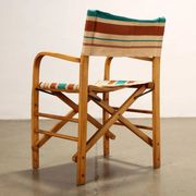 Vintage folding chair from the 1950s-60s in beech and fabric, Italy.