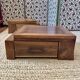 Pair of low cabinets in solid wood – bedside tables or side tables.