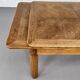 Rectangular dining table in oak and extendable early twentieth century