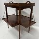 Mahogany serving table with marquetry inlay decoration, 20th century.