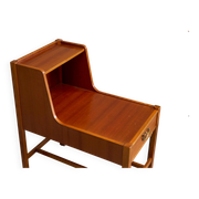 Pair of bedside tables by Nordiska Kompaniet in teak, 1952, by David Rosén.