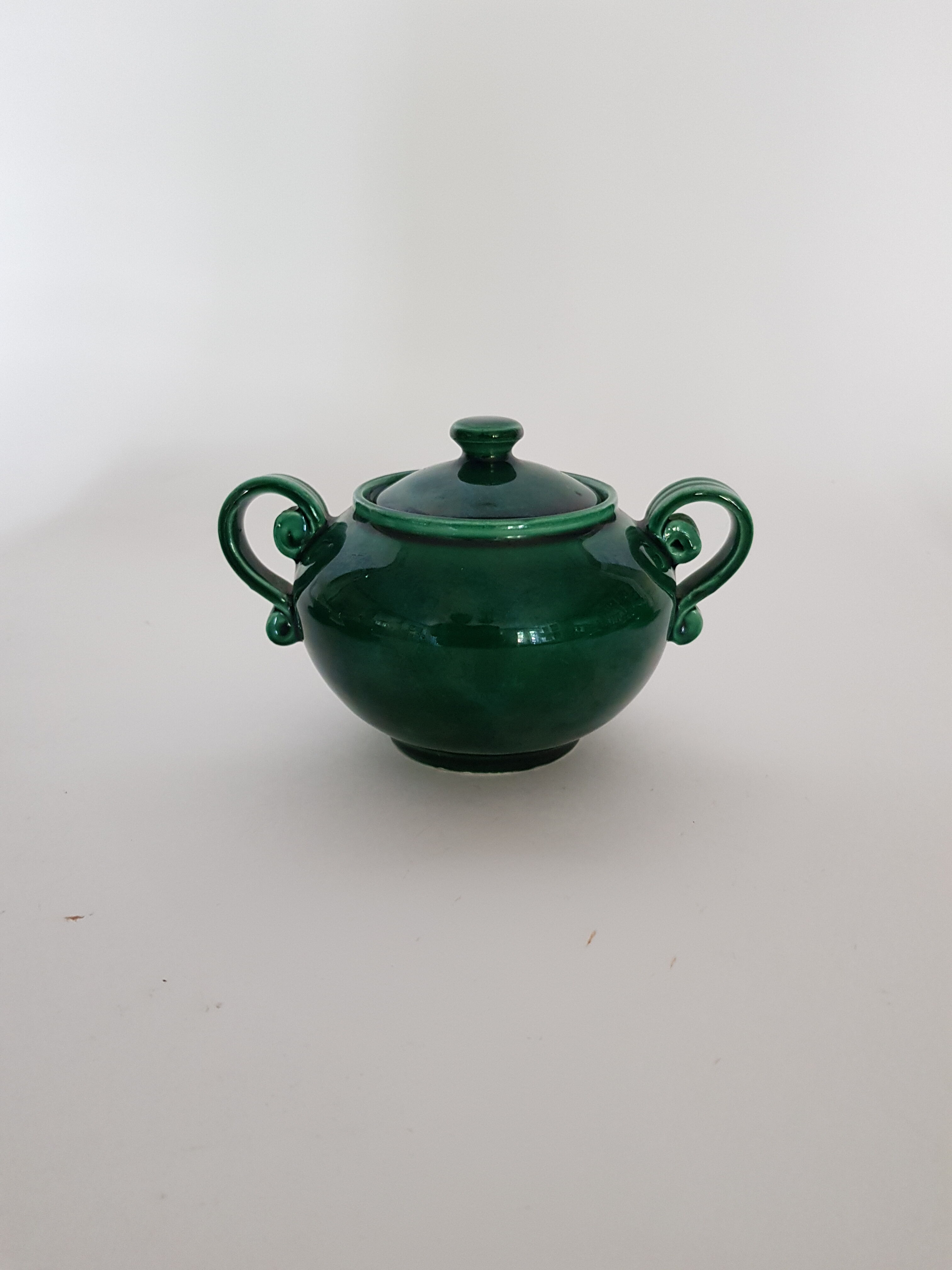 Tasses café et sucrier Vallauris, Lunetta , circa 1950