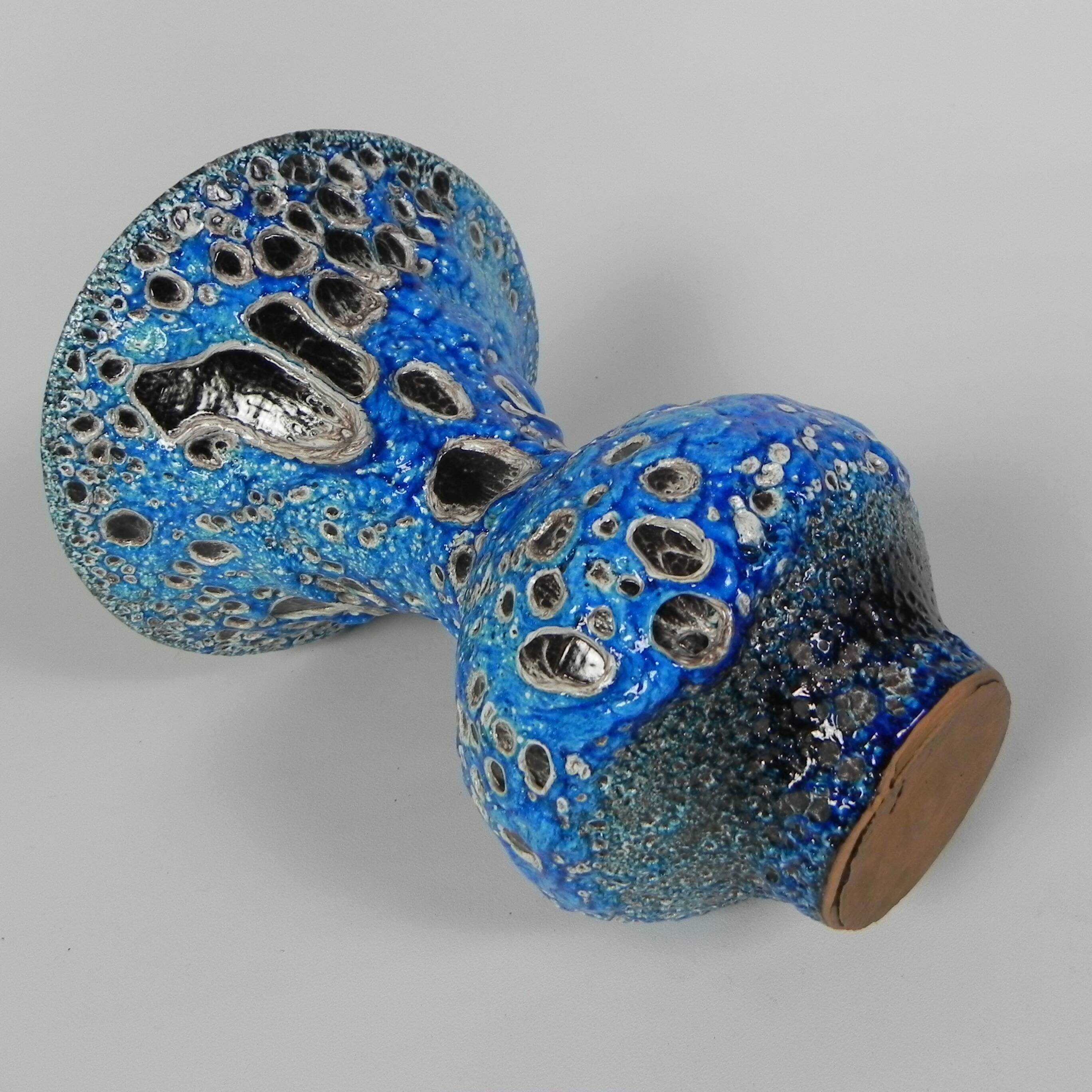 Vintage Fat Lava vase, Vallauris, 1950s