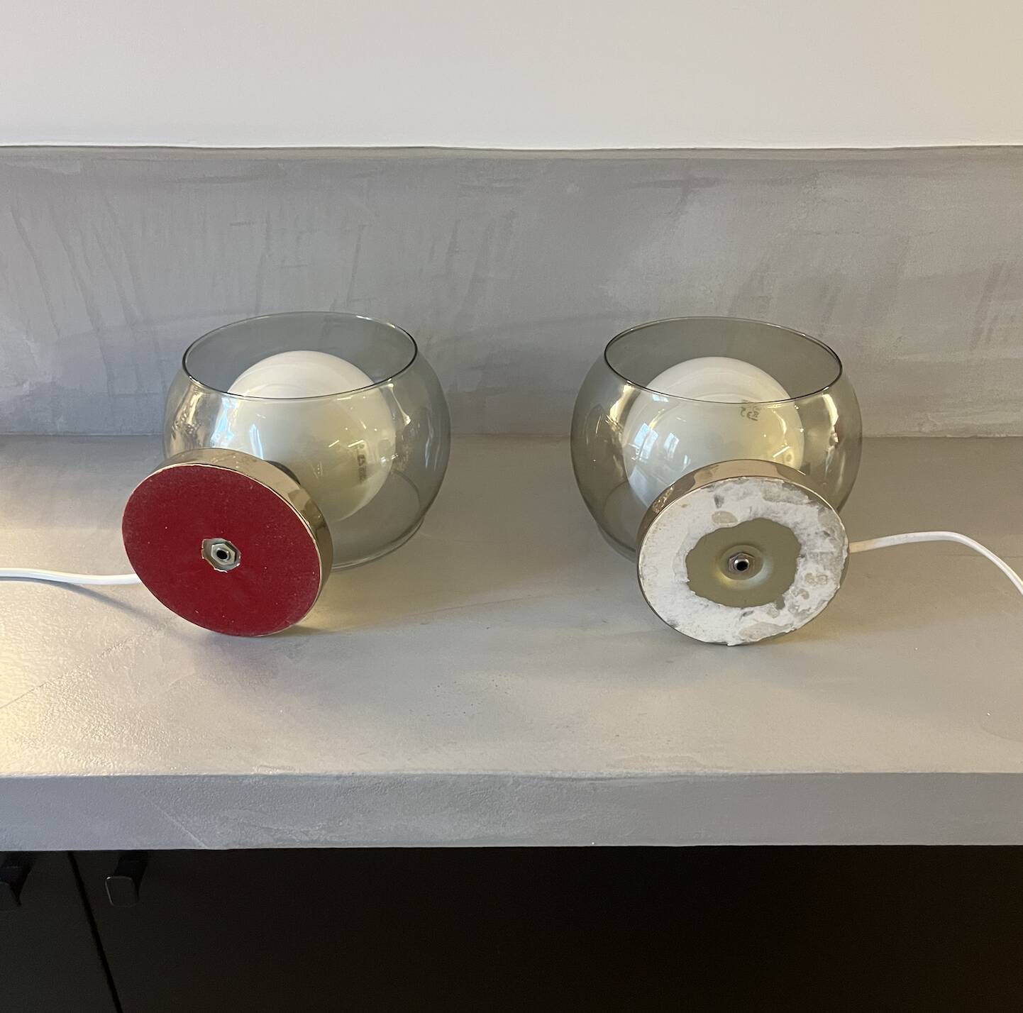 Pair of vintage Art Deco lamps