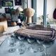 Set of 11 champagne glasses