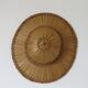 Colonial hat in bamboo and braided rattan, wall decoration