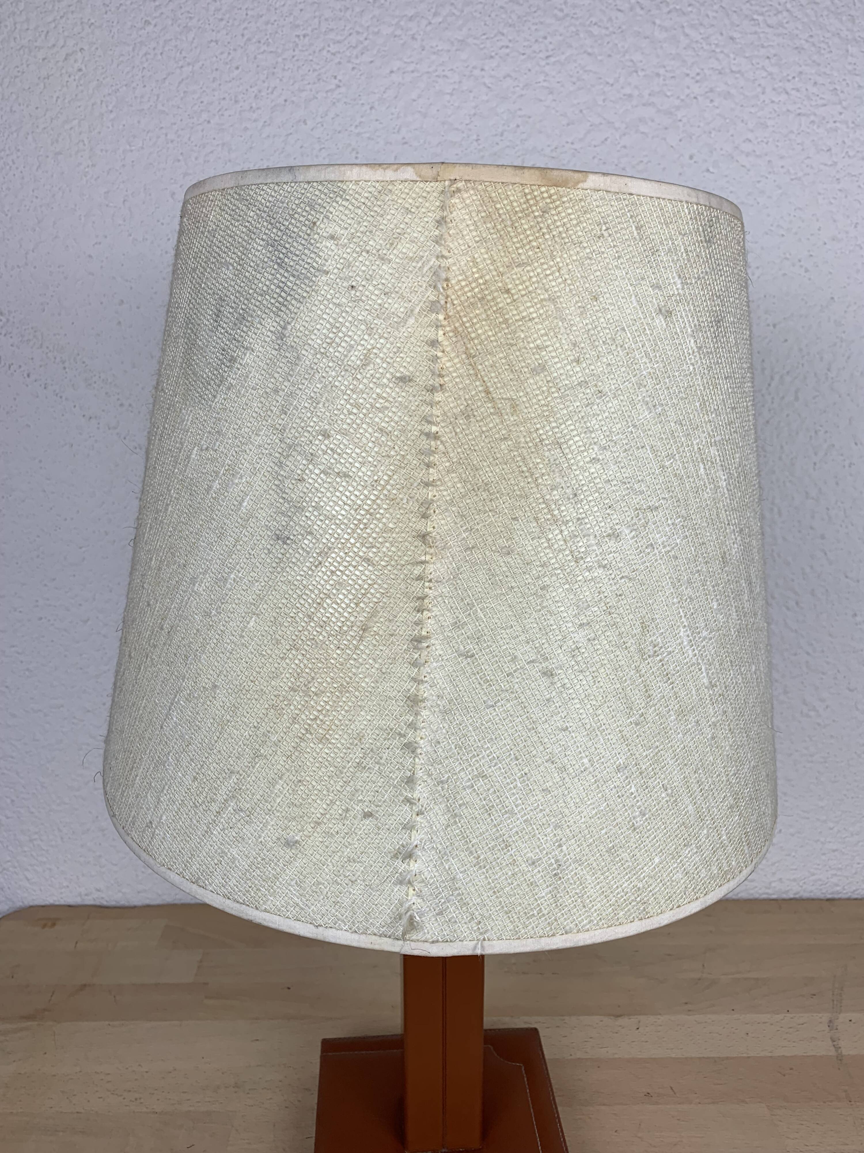 Leather lamp Le Tanneur 1970