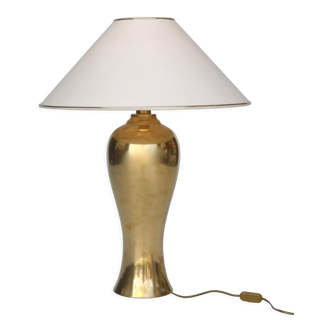 Lampe classique en laiton en forme de balustre, années 1970