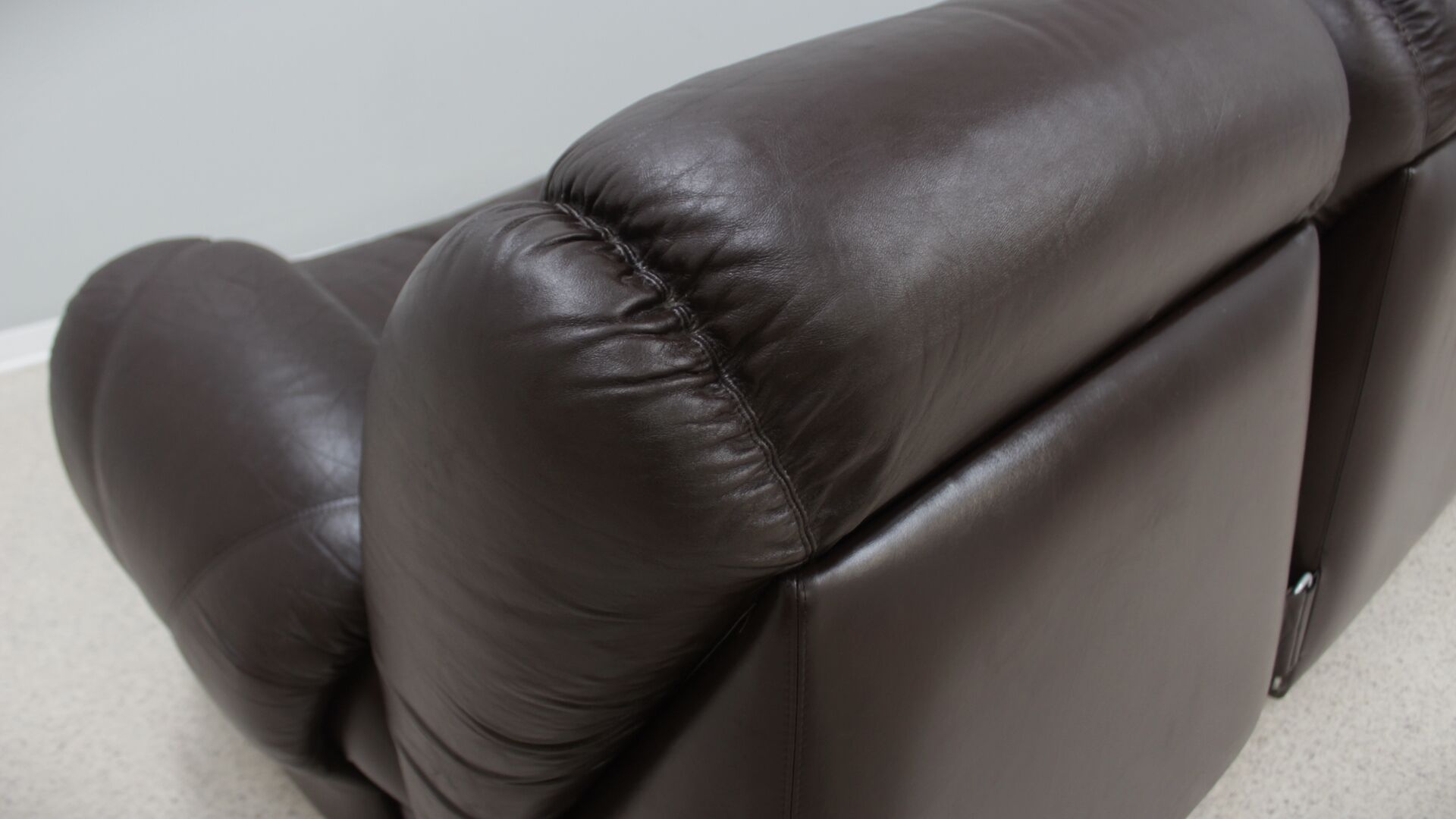 Vintage modular leather sofa 1970s