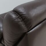 Vintage modular leather sofa 1970s