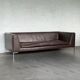 Leather sofa by B&B Italia and bench set — genuine Italian design, excellent condition.