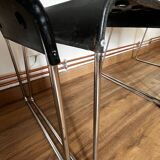 Set of 4 Black Omstak Chairs by Rodney Kinsman for Bieffeplast