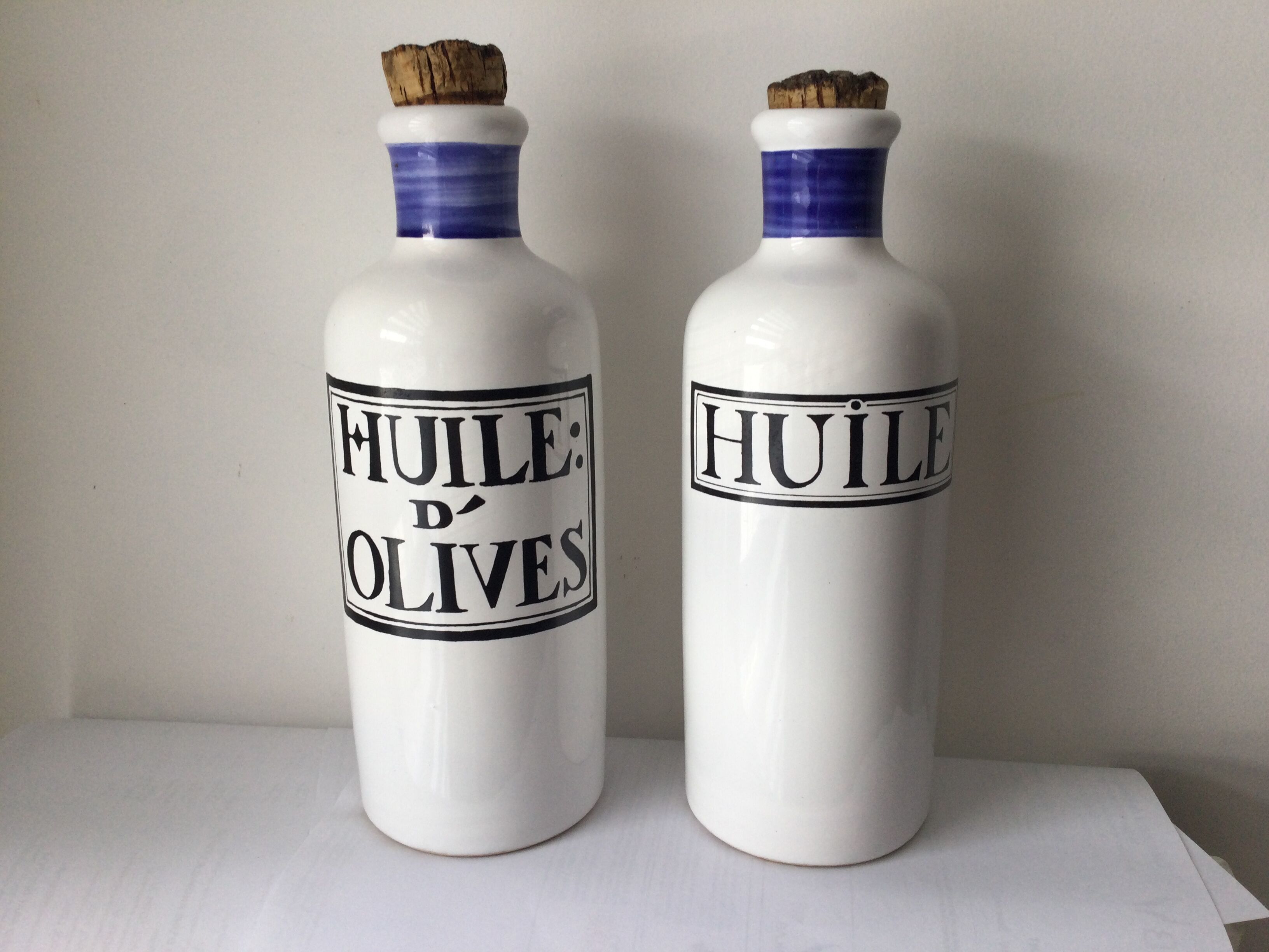 Biot earthenware oil bottle