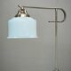 Czech Art Deco Adjustable Floor Lamp with Table, 1930s