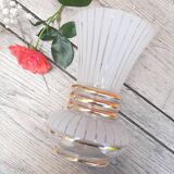 Granite and gilded glass vase 50s