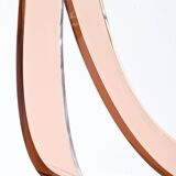 Vintage smoked plexiglass sculptural chair by Michel Dumas, 1970.