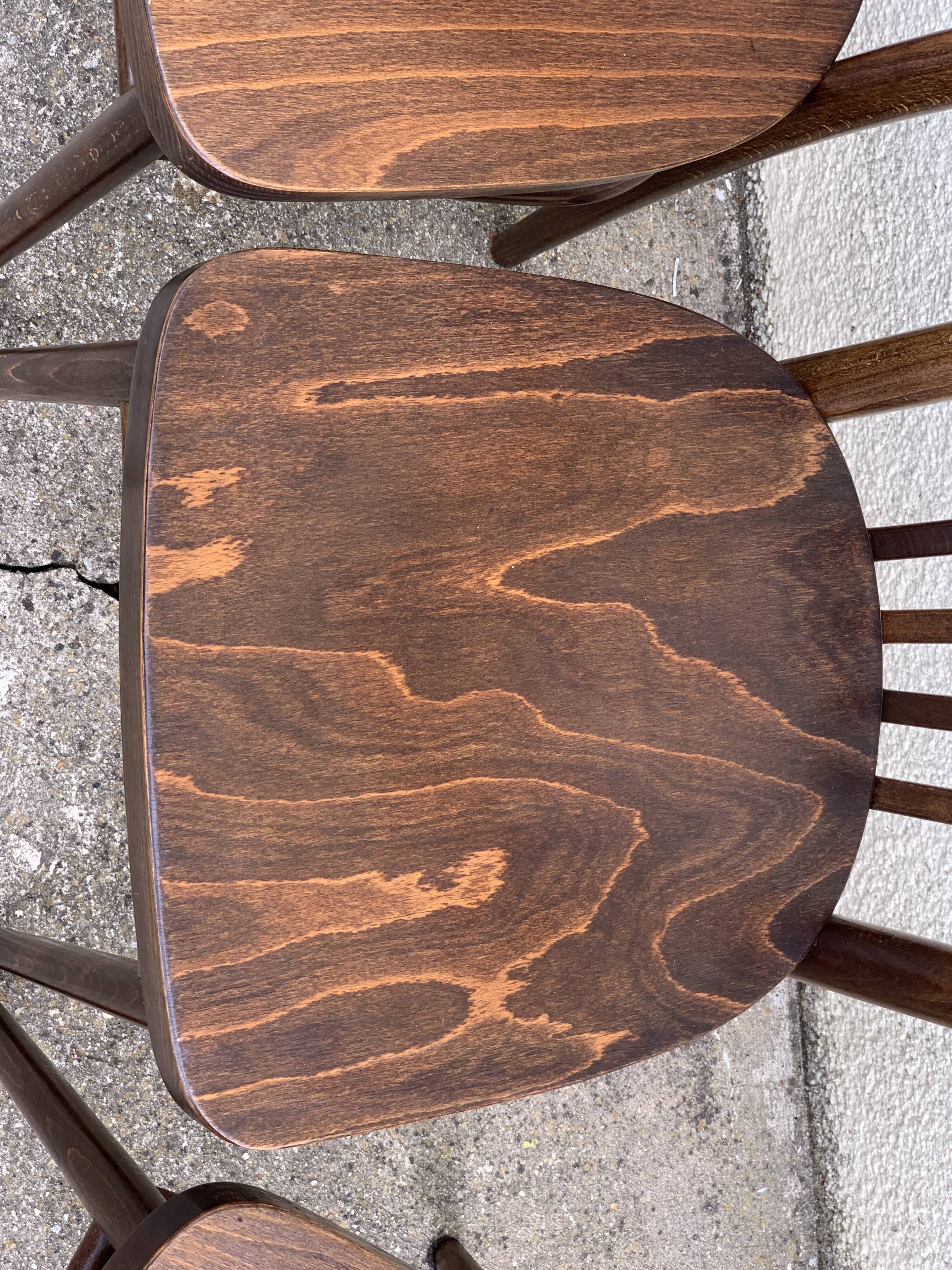 Bistro chairs 1950 made in Czechoslovakia