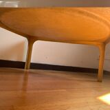 Table basse fibre de verre Marc Berthier