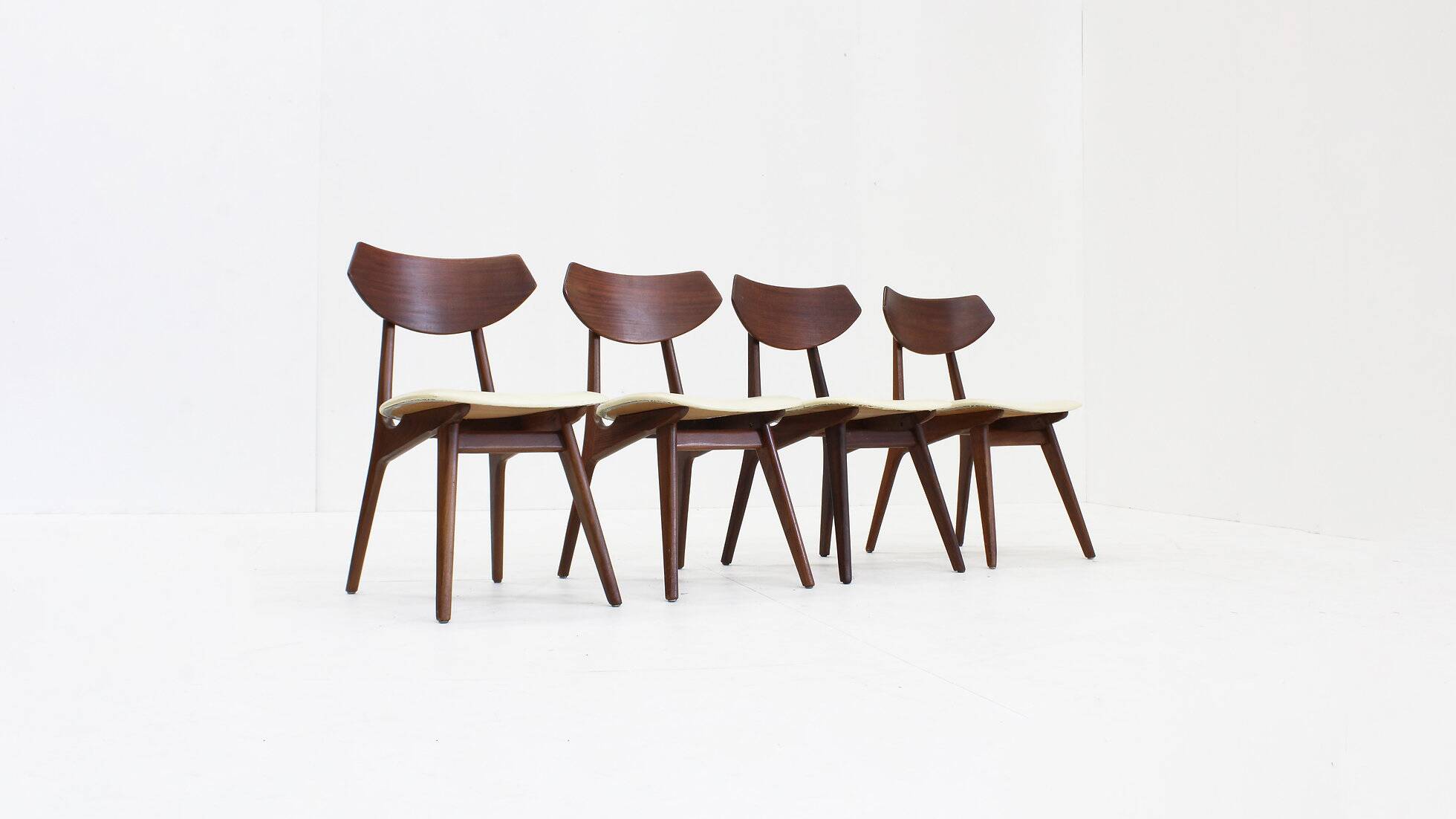 Vintage Danish teak dining chairs, set of 4