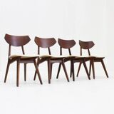 Vintage Danish teak dining chairs, set of 4