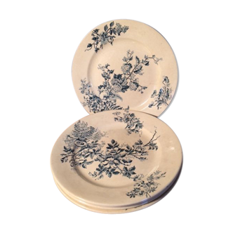 Set of 5 dinner plates Choisy the King