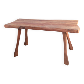 Solid wood side table