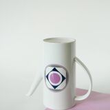 Set consisting of a teapot, sugar bowl and milk jug, Made in Germany, Colorful, Space Age, 1970