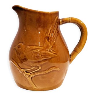 Handmade pitcher in vintage ceramic St Clement. Numbered. In perfect condition.