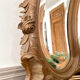 Beveled carved wooden mirror 120x103 vintage