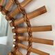 Miroir soleil bambou 1950