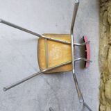 Lot 6 red formica chairs