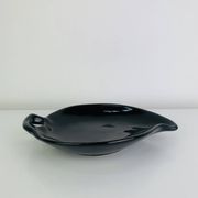 Vide poche céramique noire forme orgnanique, vintage
