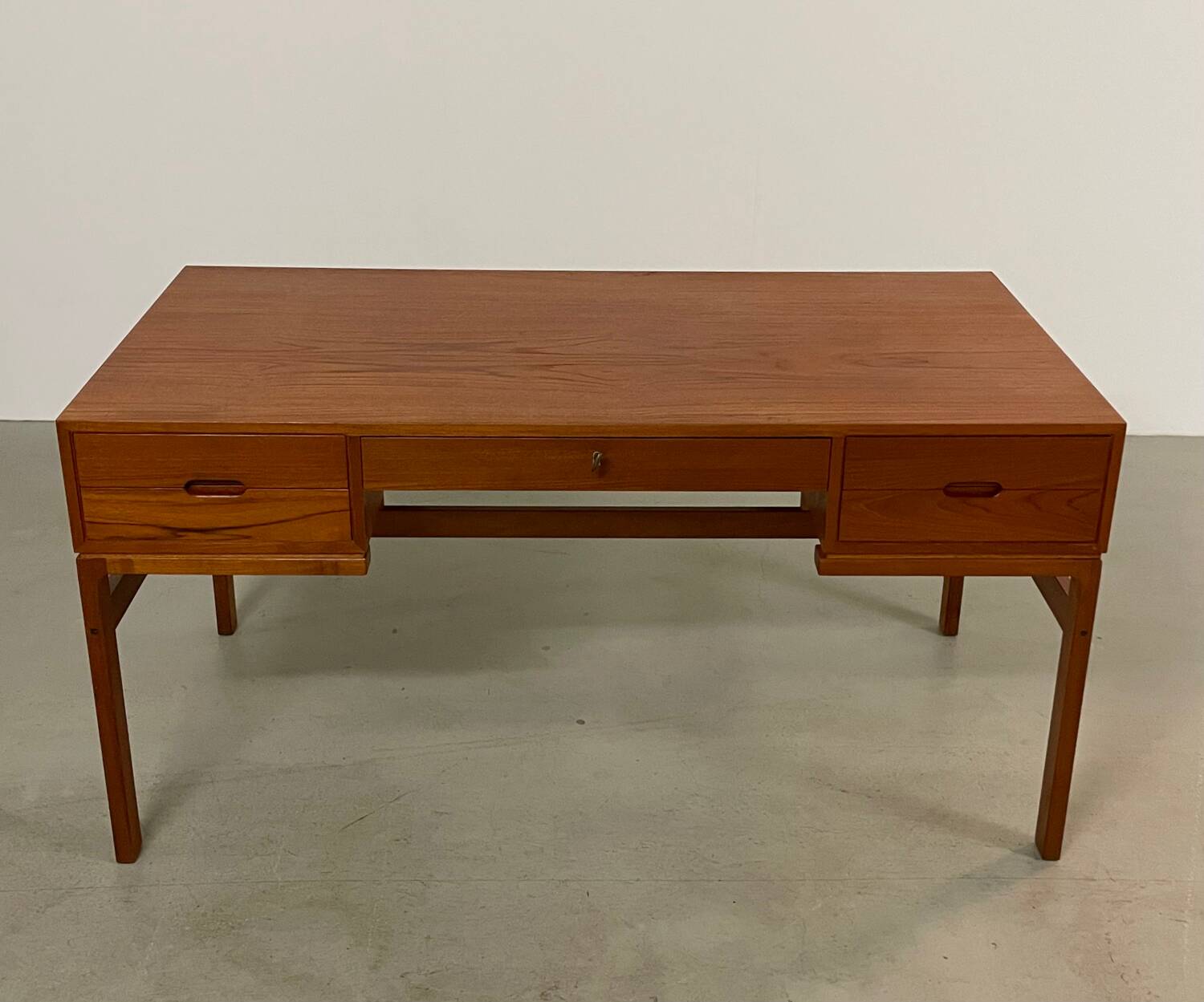 Danish Teak Desk by Arne Wahl Iversen 1950s