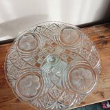 Cut glass cake stand