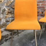 Six chaises orange
