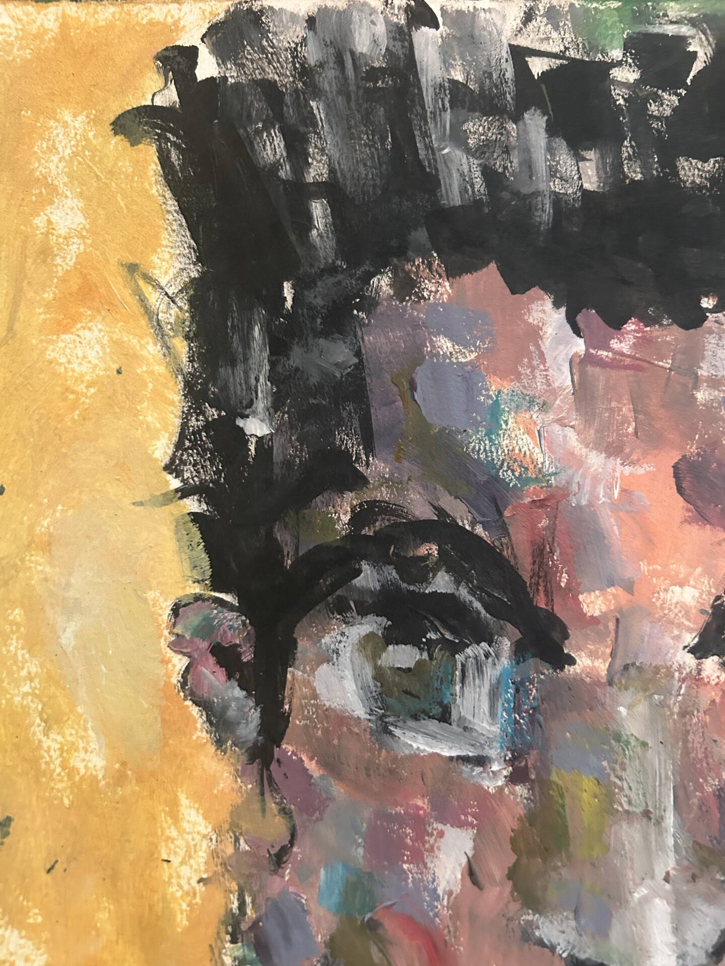 Tableau contemporain portrait d’homme